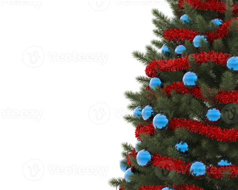 Christmas Tree Isolated On Background 3d Rendering Illustration 35897611 Png