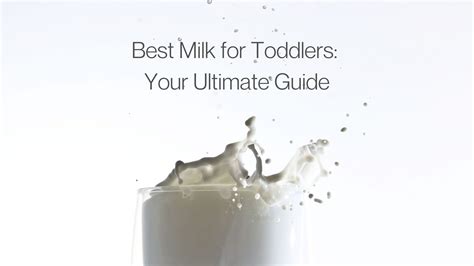 Best Milk For Toddlers Your Ultimate Guide The Parenting Dietitian