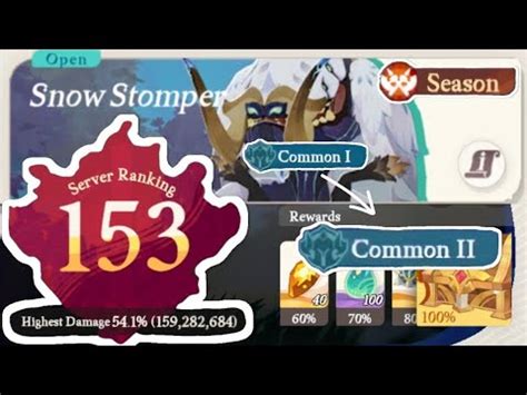 AFK Journey Dream Realm Snow Stomper New Season Rank 153 As F2P