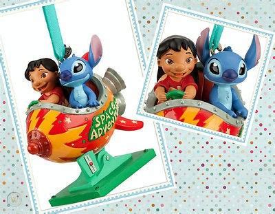 Disney Lilo And Stitch Space Adventure Rocket Ship Flying Ornament