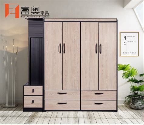 Full Aluminum Bedroom Furniture Combined Wardrobe Fuao Full Aluminium