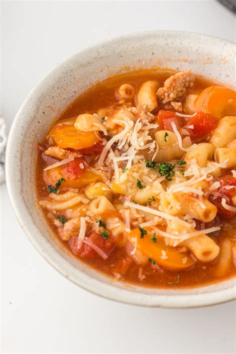 Slow Cooker Minestrone Soup - The Flexible Fridge