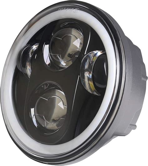 Buy Bundle Of HOZAN 5 75inch Black LED Motorcycle Headlights With White