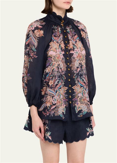 Zimmermann Rhiannon Billow Blouse - Bergdorf Goodman