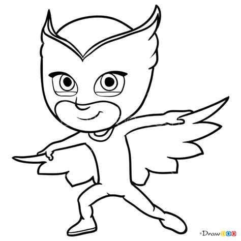 How To Draw Pj Masks Owlette Today We Re Drawing Our First Character