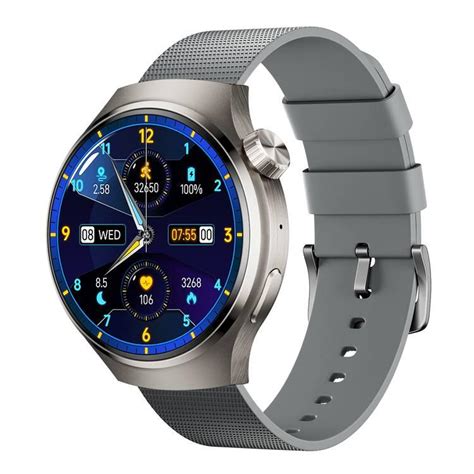 Porodo Sfera Smart Watch Amoled Full Touch Screen Silver Jomla Ae