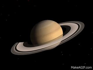 Saturn Rotation on Make a GIF