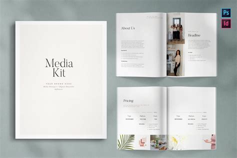 Editable Media Kit Template Press Kit Service Guide Etsy Media Kit