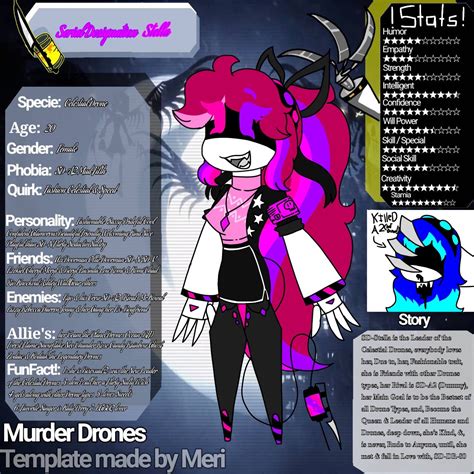 Murder Drones Oc Sd Stella By Rosethecoolwolf13 On Deviantart