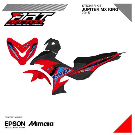 Jual STICKER STRIPING TRANSPARAN JUPITER MX KING SPESIAL EDITION