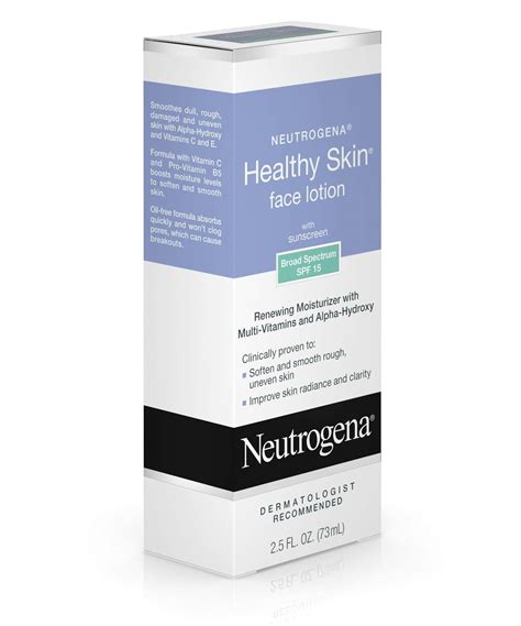 Healthy Skin Face Lotion With Sunscreen Spf 15 Neutrogena®