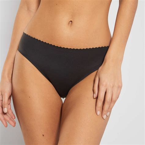 Culotte Dim Body Touch Air Lingerie Du S Au Xxl Noir Kiabi