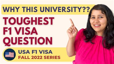 Why Did You Choose This University Best Answer USA F1 Visa