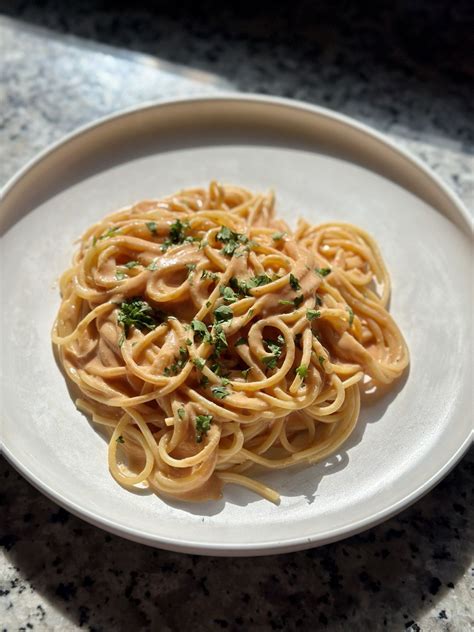 Creamy Pink Sauce Pasta - Brown Girl Vegan