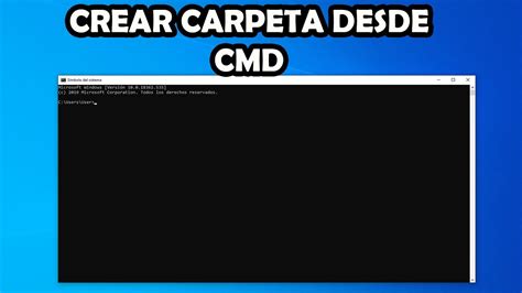 CREAR CARPETA O DIRECTORIO DESDE CMD SÍMBOLO DE SISTEMA DE WINDOWS