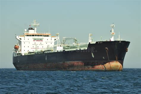 Tanker Crude Oil Carrier Ship Stock Image - Image of equipment, clean ...