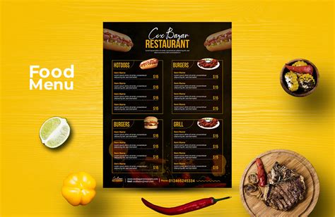 Creative Restaurant Menu Card Designs