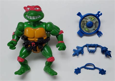 TMNT Original Series Breakfightin’ Raphael Action Figure – Complete – The Toys Time Forgot