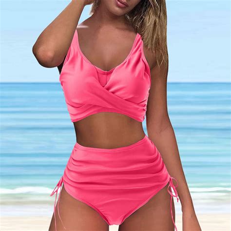 Dihao High Waisted Bikini Set For Women Clearance Plus Size Women S