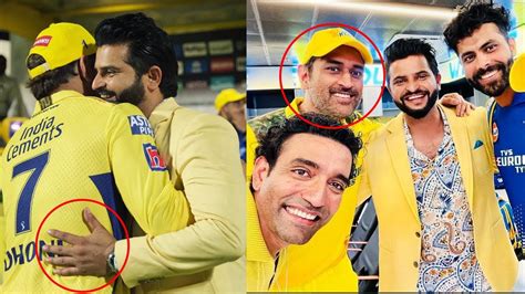 Ms Dhoni Heart Winning Gesture For Emotional Suresh Raina After Csk Win