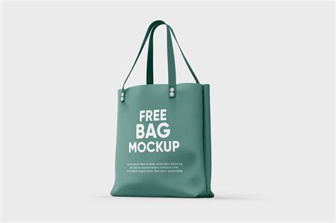 Free Canvas Green Tote Bag Mockup Psd Psfreebies