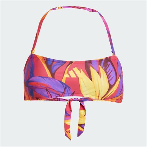 Clothing Adidas X FARM Neckholder Bikini Set Pink Adidas South Africa