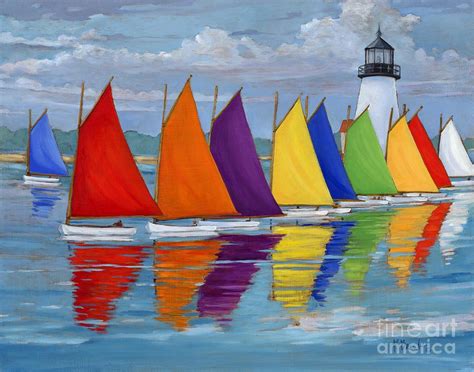 Rainbow Fleet Painting by Paul Brent | Pixels