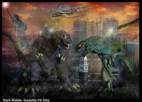 godzilla vs zilla by darkriddle1 on DeviantArt