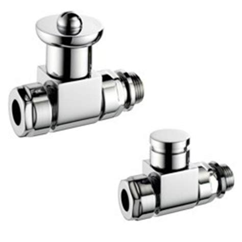 Francis Pegler Terrier Ultra Modern Straight Radiator Valve Chrome Bathroom Supplies Online