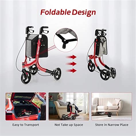 Goplus D Ambulateur Roues Pour Personnes G Es D Ambulateur Pliable