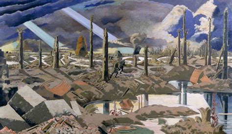 Reproduções De Pinturas The Menin Road em inglês 1919 por Paul Nash