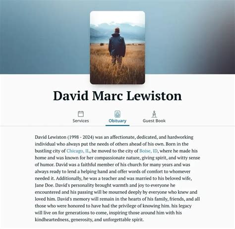 Free Simple Obituary Template With Examples