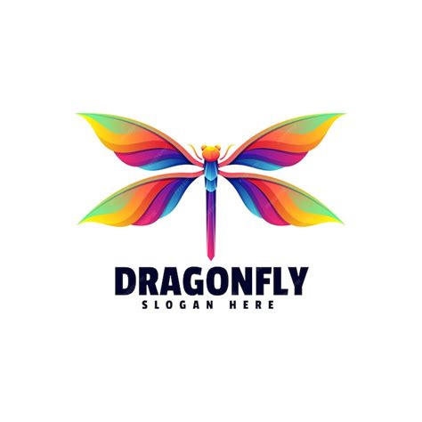 Premium Vector Dragonfly Illustration Vector Colorful Logo