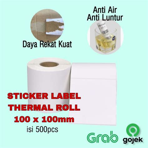 Jual Label Thermal Sticker X Mm A Kertas Barcode Shopee Indonesia