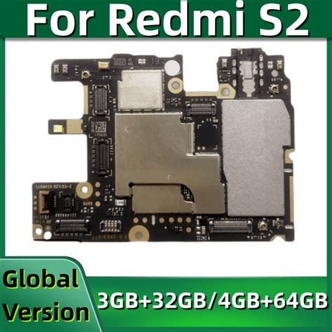 Original Unlocked Motherboard PCB Module For Xiaomi Redmi S2 Mainboard