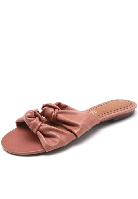 Birken Rasteira Couro Santa Lolla Nó Nude Compre Agora Dafiti Brasil