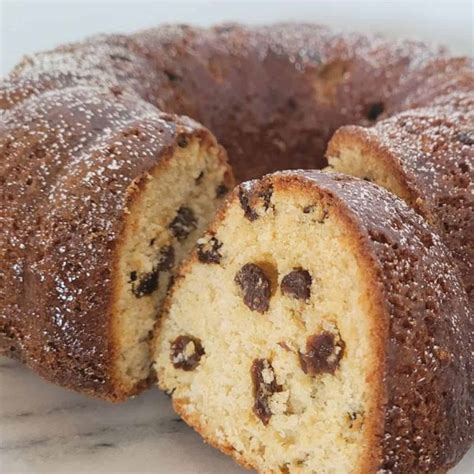 Bourbon Raisin Bundt Cake Recipe