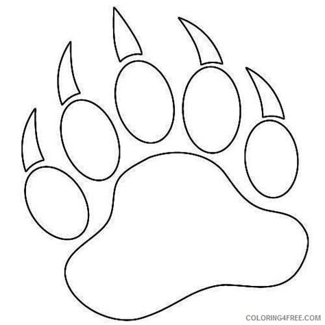 Bear Claw Coloring Pages Coloring Pages