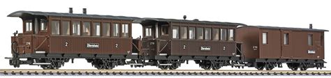 Liliput 340020 3er Set Personenwagen Zillertalbahn Ep III