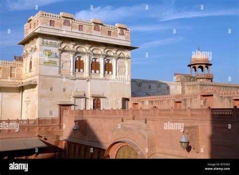 view inside junagarh fort bikaner Stock Photo - Alamy