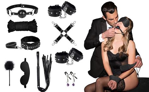 Amazon KISSHAKE Restraints For Sex 10 PCS BDSM Toys Leather Furry