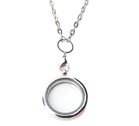 10PCS Living Memory Locket Photo Locket Floating Lockets Pendant Round