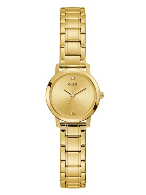 Gold-Tone Diamond Analog Watch | GUESS Canada