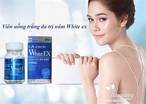 Viên Uống Trắng Da Trị Nám White Ex 270 Viên 1000mg Của Nhật