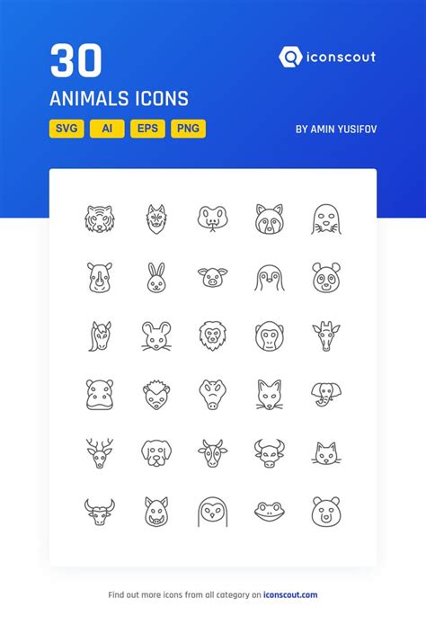 Download Animals Icon pack Available in SVG, PNG & Icon Fonts