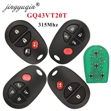 Jingyuqin Gq Vt T Btn Mhz Remote Car Key Fob For Toyota