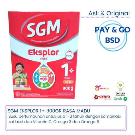 Jual Sgm Eksplor 1 Susu Pertumbuhan Usia 1 3 Tahun Rasa Madu 900gr Di