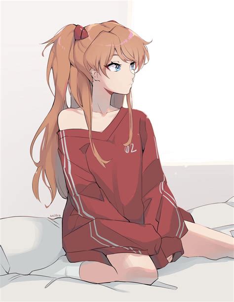 Casual Asuka By Milk4ppl R Evangelion