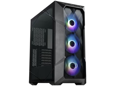 Cooler Master Td500 Mesh V2 Black Gaming Airflow Atx Mid Tower Case Polygonal Mesh Panel