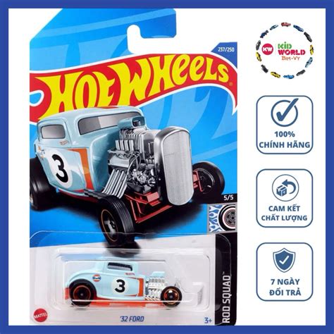 Xe mô hình Hot Wheels basic Gulf 32 Ford HCV75 Shopee Việt Nam